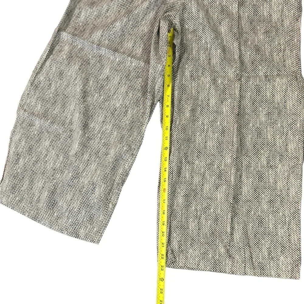 RARE Eileen Fisher 100% Organic Cotton Chainette Printed Wide Leg Crop P…